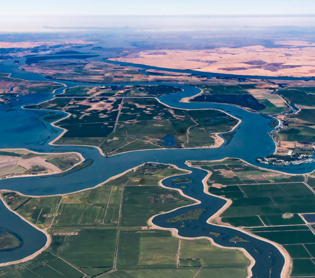 wetlands and farmland